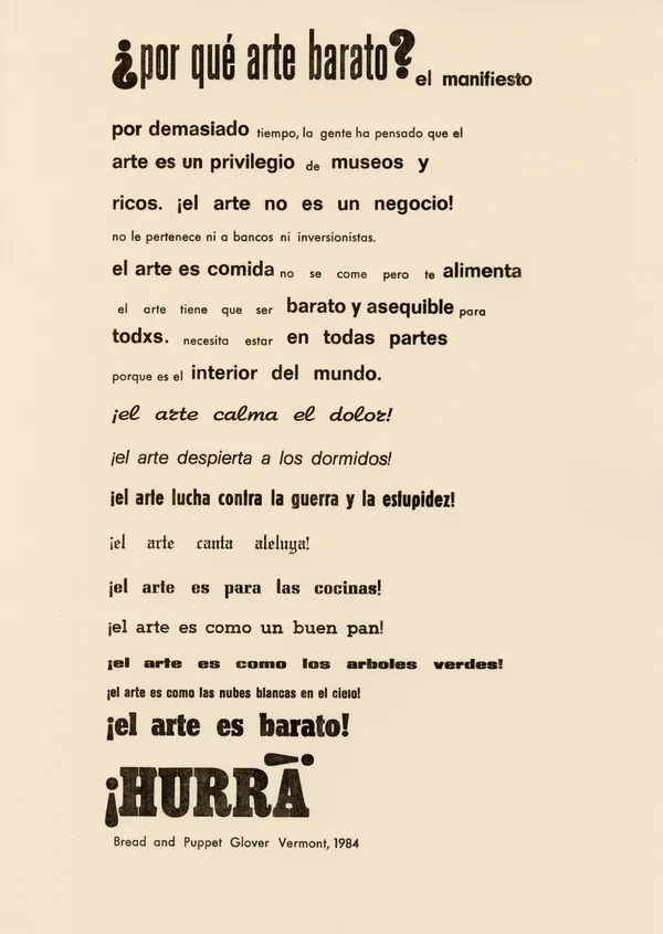 Homenaje al manifiesto barato - imagen 1